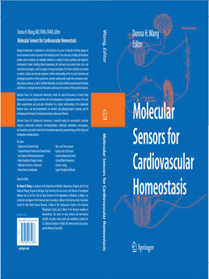 cover image of Molecular Sensors for Cardiovascular Homeostasis